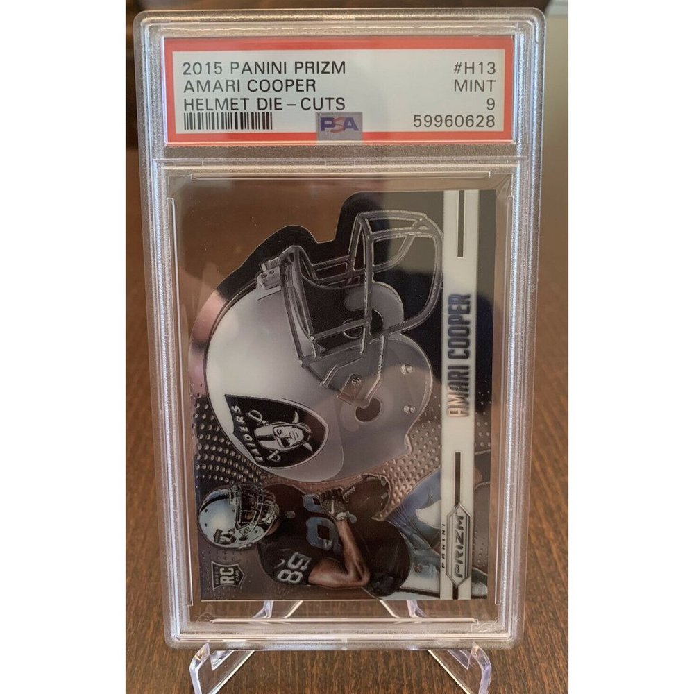 2015 Panini Prizm Amari Cooper Psa 9 Helmet Die Cuts Card Cards